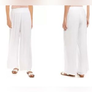 New Directions - Lightweight Lounge Pants - White - Size Medium